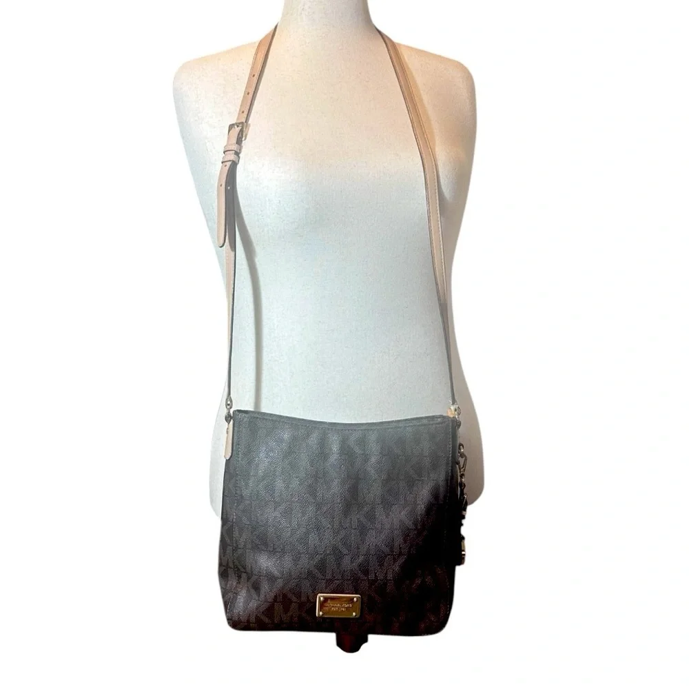 Michael Kors Logo Brown Crossbody Purse